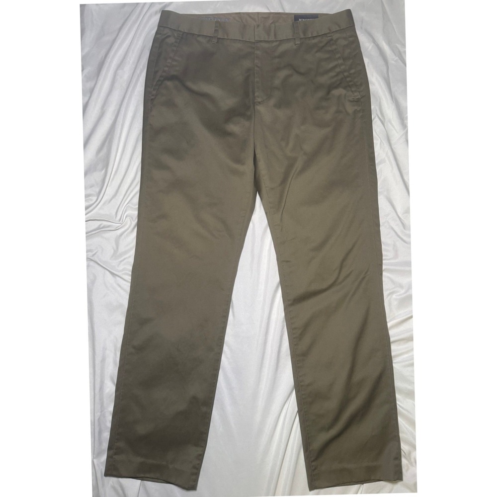 Bonobos Saturday‎ Slim Fit Chino Pants Mens 32x30 Olive Brown Business Casual